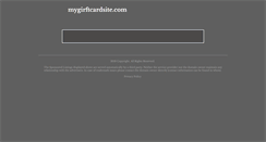 Desktop Screenshot of mygirftcardsite.com