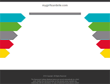 Tablet Screenshot of mygirftcardsite.com